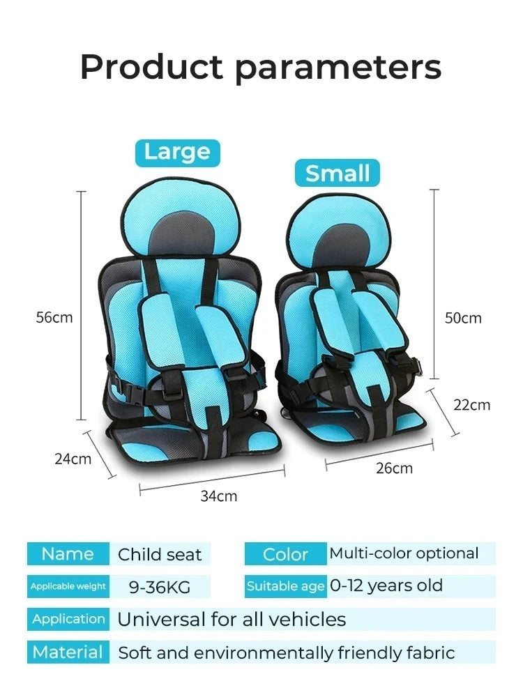 Tapis de siège sécuritaire pour les enfants de 6 mois à 12 ans
